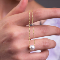 Design de mode Imitation Perle Charmes Femmes Pendentif Bijoux Simple Collier De Perles