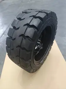 Fornecimento de fábrica na China, pneus sólidos para empilhadeira de 2 a 3,5 toneladas, 28x12,5-15 pneus de borracha sólida para Linde Heli Hyster