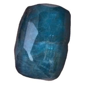 Ciondolo in <span class=keywords><strong>Apatite</strong></span> Blu Naturale Taglio Sfaccettato, Forma Rettangolare a Pepita, Gemma di Alta Qualità - Product Image 2