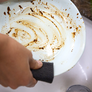 مقشر لغسيل الأطباق شديد التحمل من الورق المقوى وسادة تنظيف للمطبخ وسادة تنظيف دائمة للشحوم غير قابلة للخدش وسادة تنظيف تجوب سوداء - Product Image 5