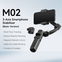 Trépied de bureau professionnel M02 avec rotule et support de téléphone, corps métallique, rotation 360° °   Support rotatif inclinable pour chaussure froide pour le streaming en direct
