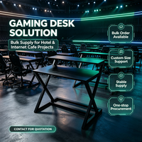 Bureau de jeu informatique élégant et minimaliste en métal, design innovant, économique, professionnel et durable pour la maison et le bureau