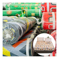 Usine de gros drap de lit matériel tissu rouleau impression polyester microfibre tissu fabricant