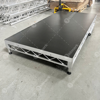 Plateforme de scène LiteDeck Megadecks en aluminium robuste à hauteur réglable avec certification TUV KKMARK pour les tournées de concerts