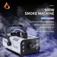 Machine à fumée 900W pour événements festifs, télécommande sans fil, machine à brouillard RGB 3-en-1 pour mariage
