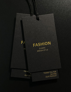 Etiquetas Colgantes para Ropa a Precio de Fábrica, Etiquetas de Papel con Estampado Dorado, Etiquetas Colgantes al por Mayor - Product Image 3