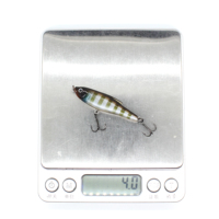 Leurre de pêche coulant en forme de crayon, 48mm 4.3g, mini leurre solide avec hameçons VMC, wobbler de pêche