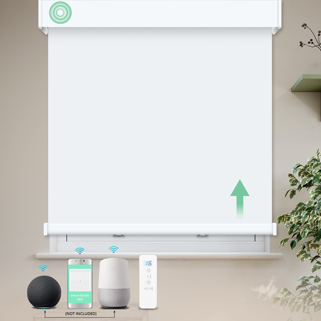 Smart Home Window Electric Zigbee Alexa Tuya APP Wifi Google Matter Remote Control Quiet Motor Motorized Roller Shades Blinds