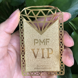 Tarjeta de Visita De Oro NFC de metal de lujo corte láser Impresión digital UV personalizada diseño libre - Product Image 1