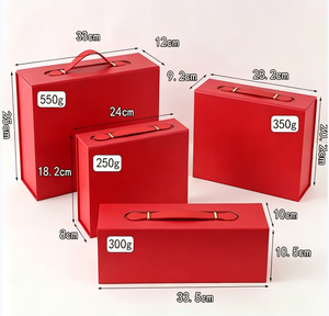 Caja de Regalo de Cartón Rígido Verde de Lujo con Asa y Logotipo Personalizado para Empaque de Set de Regalo Premium - Product Image 3