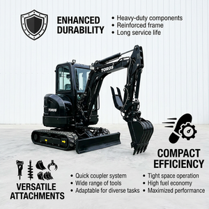 Livraison Gratuite : Chargeuse Agricole 1 Tonne, Mini-Excavatrice 2-3 Tonnes, Excavatrice TOROS 3.5 Tonnes, Petite Excavatrice, Prix des Mini-Excavatrices ou Excavatrices Compactes - Product Image 5