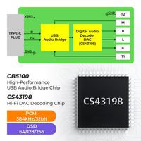 Fabricant d'assemblage de circuits imprimés (PCBA) OEM, réglage de l'égaliseur personnalisé, audio HIFI PCM DSD 32/384KHZ, usine SMT, carte PCBA Shenzhen