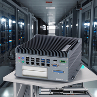 PC Box Industri Tanpa Kipas Ipctech B5610 I3/I5/I7 Win 10 11/linux dengan 1 Slot SSD MSATA 2 Slot SSD SATA