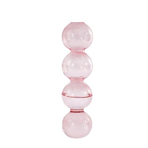Parametri del prodotto: Nome: Vaso in vetro a bolle Colore: Come da immagine Materiale: Vetro Confezione include: 1 pz X Vaso in vetro a bolle Nota - Product Image 1