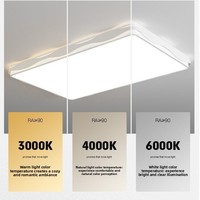 Lampu Plafon LED Akrilik Bentuk Gelombang Minimalis Modern IP44 Kontrol Jarak Jauh Garansi 3 Tahun CRI 80-90 Multi-Warna DIY