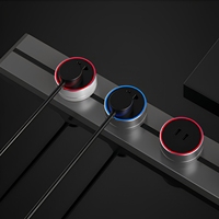 Prise murale de bureau étanche et anti-poussière sur rail avec USB-C et mise à la terre standard