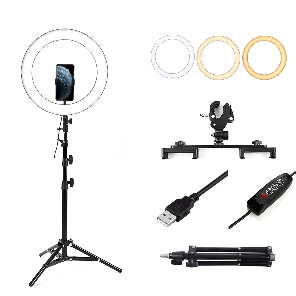 New Arrival 10 Inch Led Self Ring Light With Tripod Stand 26 Cm Ring Lamp For Makeup Selfie Beauty Live Stream