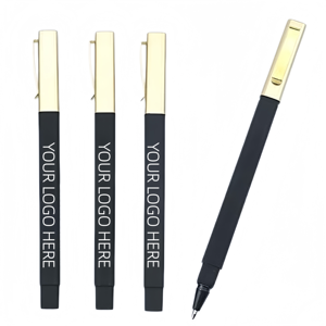 Stylo en métal personnalisé avec logo, noir mat, stylos gel de luxe, stylo à bille promotionnel pour les affaires, papeterie, cadeau - Product Image 6