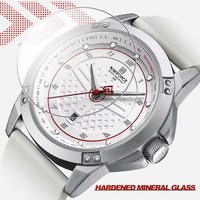 Pour NAVIFORCE hommes luxe 8031 bleu Silicone montre à Quartz étanche lumineux montre-bracelet 40mm verre cadran Simple Style Date