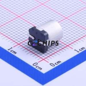 Condensateur électrolytique hybride solide-liquide en aluminium EHZC1V680XP SMD, D6.3xL7.7mm 68uF 20% 35V 210mA-100Hz - Product Image 2