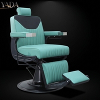 Chaise de coiffure professionnelle pour salon, chaise de barbier réglable en hauteur, pivotante, inclinable, en PU et métal, style moderne et minimaliste
