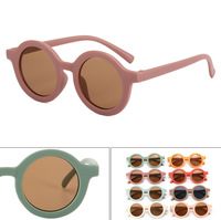 Lunettes de soleil pour enfants personnalisées avec logo, tendance, 2024, Lucky Children, lunettes de soleil rondes colorées pour bébés et tout-petits