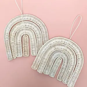 Nouveau Choix Rotin Pépinière Décor Rainbowl Pour Enfant Chambre Décoration Murale Décoration Chambre À La Main OEM Personnalisé Vietman - Product Image 3