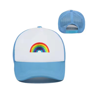 Custom Logo Mesh Trucker Hat <b>Blank</b> Foam Baseball <b>Cap</b> Sponge Mesh Truck Driver Hat High Quality - Product Image 4