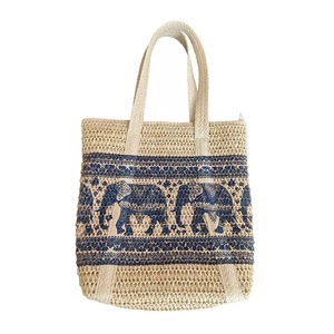 <span class=keywords><strong>Sac</strong></span> <span class=keywords><strong>fourre</strong></span>-<span class=keywords><strong>tout</strong></span> en paille tressé à la main, imprimé feuilles, grande capacité, décontracté, tendance, <span class=keywords><strong>sac</strong></span> à main de vacances, fermeture éclair, deux doubles bretelles, <span class=keywords><strong>sac</strong></span> de plage - Product Image 4