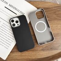Étui de téléphone magnétique de luxe en TPU avec protection antichoc et estampage à chaud pour 17/16 Pro/15/14 XR/XS MAX/11/12/13/8/7 Plus