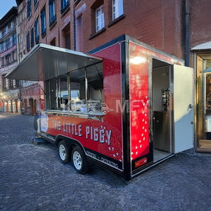OEM Mobile Business Small Fast Food Cart Towable Food Trailer with Full Kitchen Aluminum Fiberglass Chips for Usa - Product Image 5