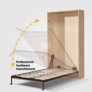 <span class=keywords><strong>Cama</strong></span> de Pared Abatible de Madera Horizontal <span class=keywords><strong>Cama</strong></span> Oculta Muebles de Dormitorio <span class=keywords><strong>Cama</strong></span> Murphy Queen o Individual Moderna con Almacenamiento - Product Image 1
