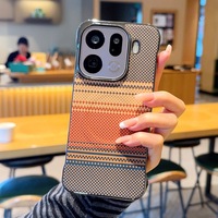 Étui de téléphone magnétique sans fil en PC rigide avec processus d'électrodéposition, motif imitation fibre, pour OPPO Find X9 X9 Ultra X9s Pro