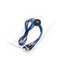 Nouvelle idée cadeau promotionnel d'affaires Logo LED lumineux personnalisé avec plusieurs ports câble de charge USB pour tous les téléphones