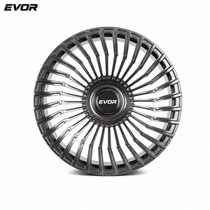 Cerchi Forgiati EVOR di Lusso con Razze Cromate in Lega Personalizzate 5x112 per Mercedes X164 <span class=keywords><strong>500</strong></span> 550 63 - 20-24 Pollici Larghezza 35mm 5x120 Spazzolati - Product Image 2