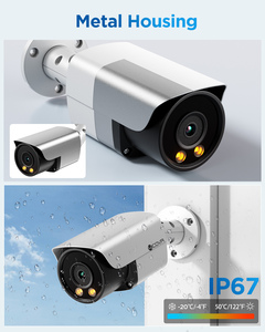 5MP Akıllı Çift Işıklı PoE Kamera Renkli Gece Görüşlü Yapay Zeka İnsan/Araç Algılama Özellikli Dış Mekan Bullet IP Kamera 2 Yönlü Sesli <span class=keywords><strong>CCTV</strong></span> - Product Image 4