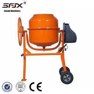 Bétonnière SFJX Orange 170L à déchargement manuel, sur roues, motorisée - Product Image 3