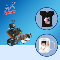 Vente directe d'usine 8 en 1 Combo Machine de transfert de chaleur par sublimation Heatpress Machine d'impression de t-shirt
