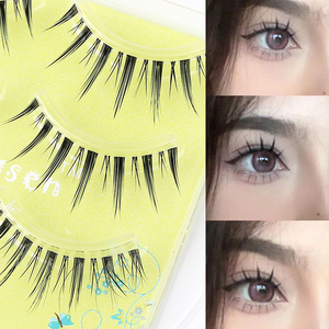 Venta al por mayor Cluster <span class=keywords><strong>Lashes</strong></span> Suministros de belleza Diferentes longitudes Estilo natural Fibra sintética Material D Curl Maquillaje - Product Image 2