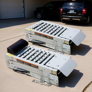 Rampa Portátil Plegable de Aluminio para Auto, Camioneta, SUV, Motocicleta, ATV, Capacidad de 450 kg, 2 Juegos de Rampas de Carga Resistentes - Product Image 2