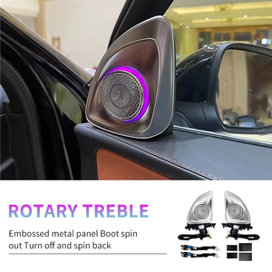 Rénovation intérieure de voitures personnalisée et en gros Tweeter rotatif 4D Kit de lumière ambiante multicolore pour Mercedes Benz GLC X254 - Product Image 4