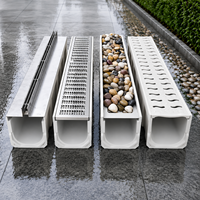 Caniveau de drainage linéaire en béton de résine haute résistance pour la collecte d'eau dans les aéroports, les usines et les parkings