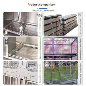 Pratik 304 Paslanmaz Çelik Evcil Hayvan Hastanesi Kafesi Köpek Kulübesi Evcil Hayvan Dükkanı Konaklama Kafesi Hayvan Saklama ve Sergi Dolabı - Product Image 6