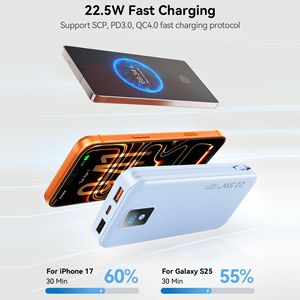 สถานีไฟฟ้าพกพา 12000mAh 22.5W พร้อมปลั๊ก AC ในตัว สายชาร์จเร็วแบบ Type C สำหรับสหรัฐอเมริกาและแคนาดา - Product Image 4