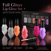 Gloss à lèvres pailleté OEM ODM, brillant à lèvres scintillant, gloss brillant, vente en gros, approvisionnement en vrac, marque privée, maquillage cosmétique pour les lèvres