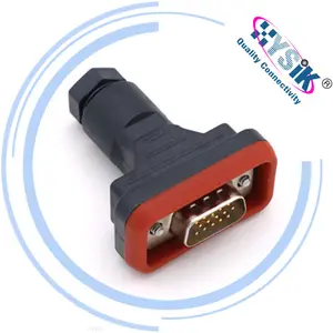 Hysik IP67 outdoor D-Sub Male Data Conductor RET actuator 8Pin 9Pin 15Pin AISG components connector