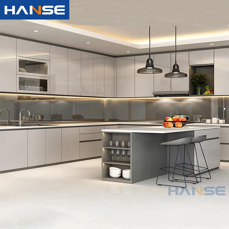Modern Particleboard Wood Units Cabinets Furniture