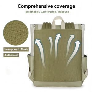Zaino OEM Impermeabile per Pendolari, <span class=keywords><strong>Borsa</strong></span> Minimalista per Computer, Zaino Casual Pieghevole per College con Chiusura a Fibbia - Product Image 3