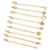 5cm en acier inoxydable Extension étendue queue chaîne homard fermoirs connecteur bijoux à bricoler soi-même faisant des résultats Bracelet collier