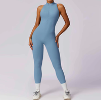 Vêtements personnalisés à séchage rapide, combinaison sans couture à bretelles spaghetti et col rond, ensemble de yoga haute intensité, entraînement physique, sport
